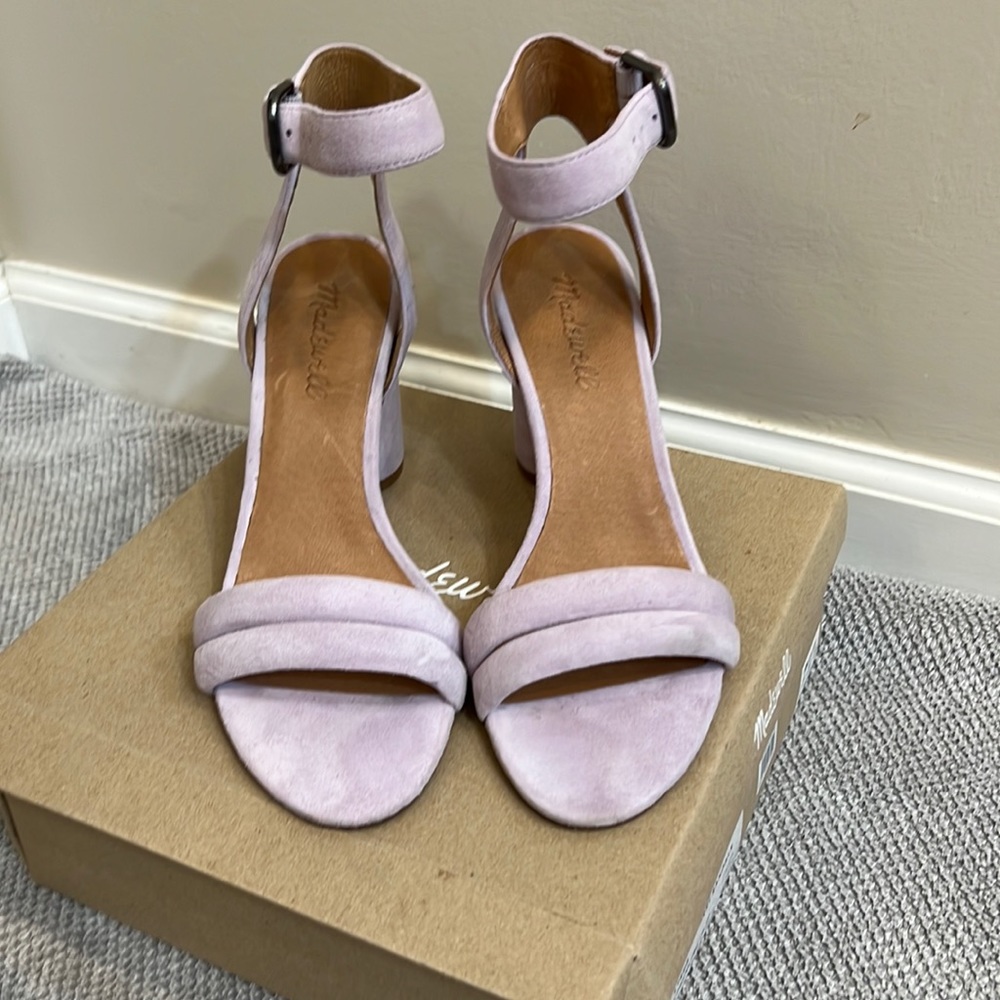 Madewell ankle strap, high heel sandals